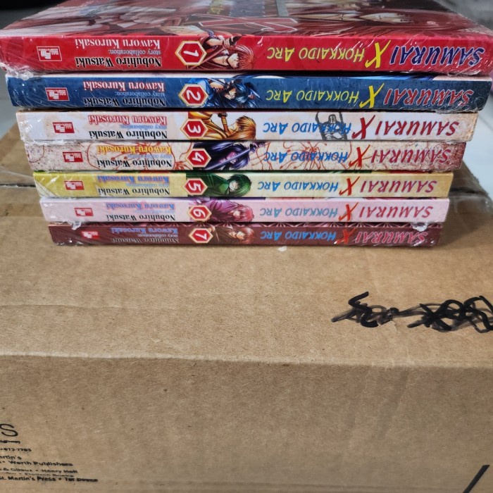 Komik Samurai X Hokaido Arc set vol 1-7 segel ori