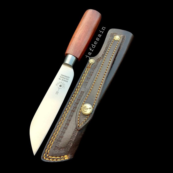 terbaru !!! sarung pisau cap garpu original herder solingen ready