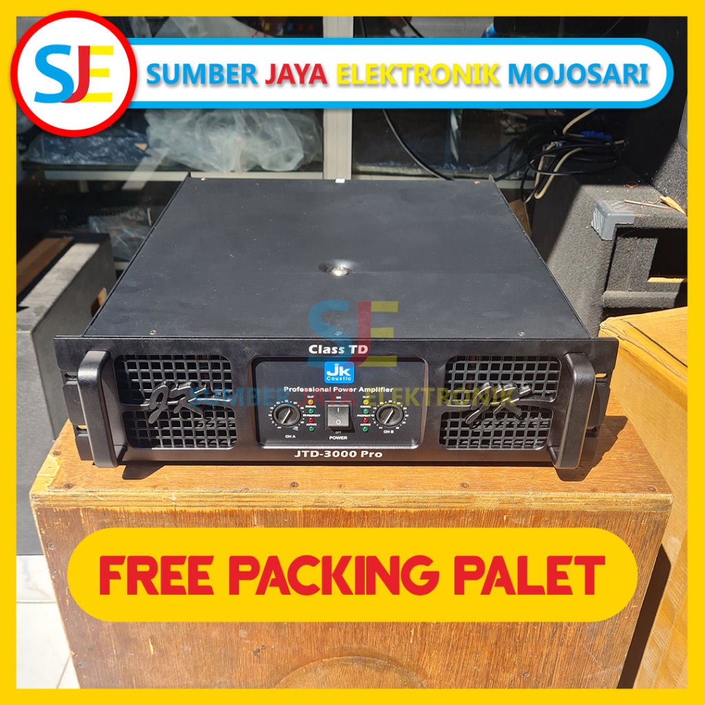 Power Amplifier JK Coustic JTD 3000 Pro Free Packing Palet