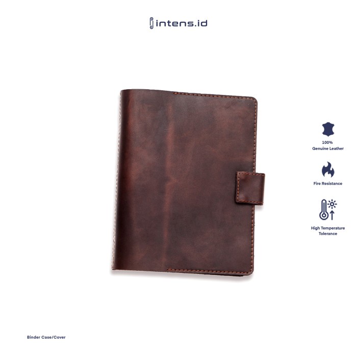 

Intens.id cover binder a5 matterial kulit sapi Kode 447