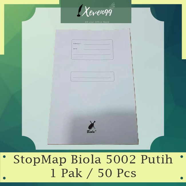

Stopmap Biola 5002 Putih (1 Pak / 50 Pcs) Kode 1467