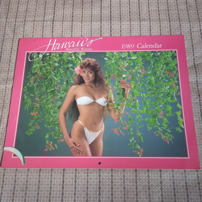 

kalender Hawaii beautiful women tahun 1989 Kode 649