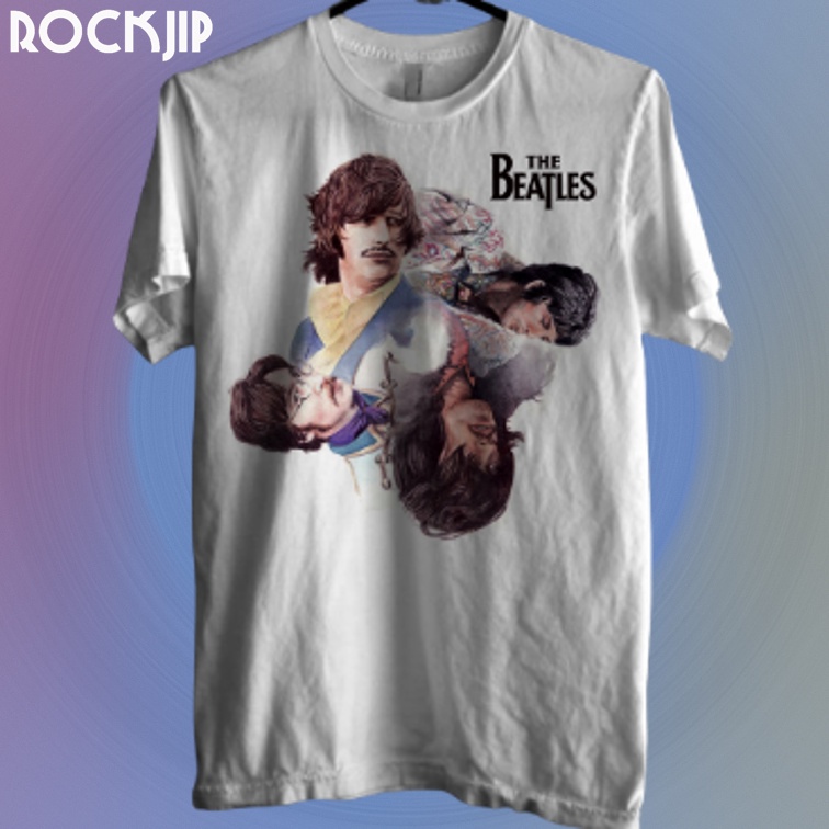 Custom Kaos Baju Distro Musik Band Rock Punk Indie Metal Pria Wanita Original Second Beatles Jakarta