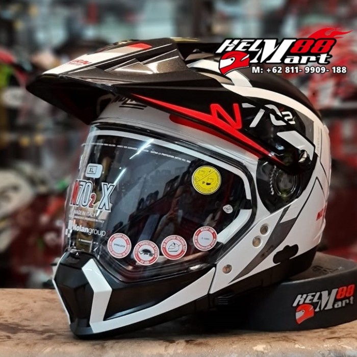 Helm Nolan N70-2X BUNGEE Helm Crossover N702X N70.2X N70 Nolan Modular