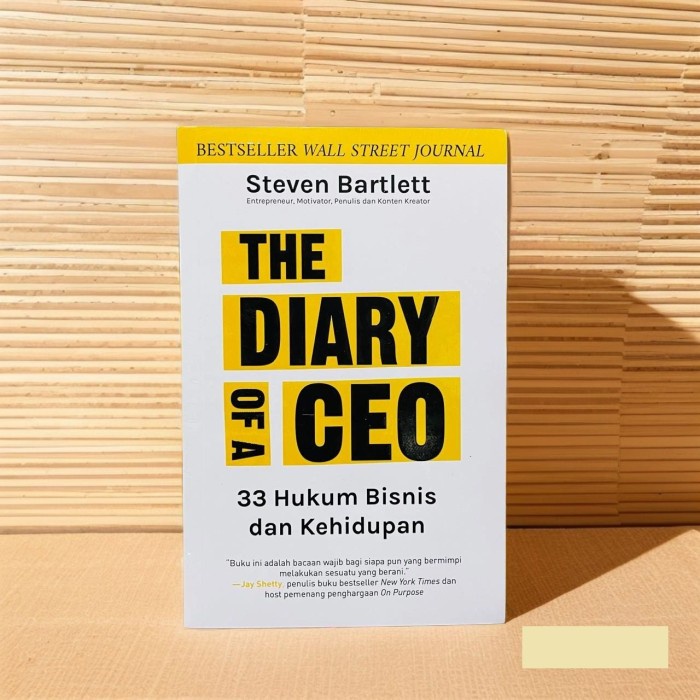 

TERBARU! The Diary of a CEO - 33 Hukum Bisnis dan Kehidupan