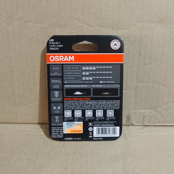 Lampu Depan Led Osram Putih Vario 125 Beat Satria Mio Bohlam Led Motor
