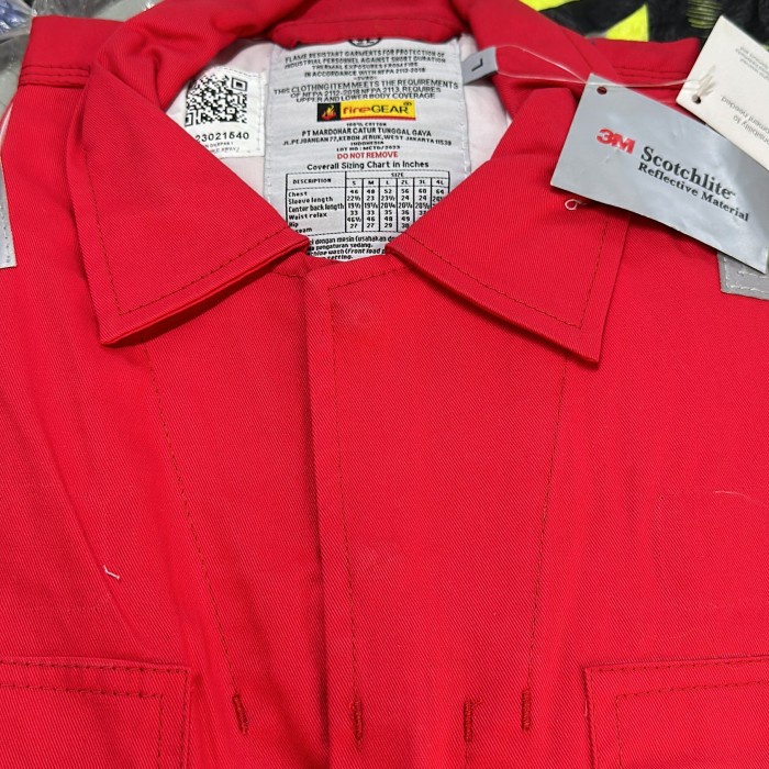 Wearpack Coverall FR Fire gear Flame Resistant Fabric FR Indonesia