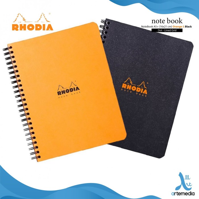 

Buku Catatan Rhodia A5 Plus Wirebound Coated Card Cover Notebook