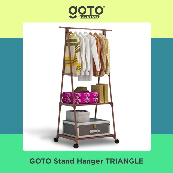 Rmc - Goto Gita Stand Hanger Triangle Rak Segitiga Gantungan Baju Buku Serba