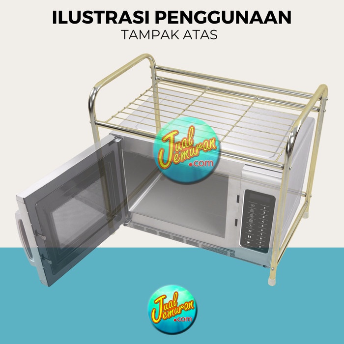 Rak Microwave Dan Oven / Rak Dapur Besi 2 Susun