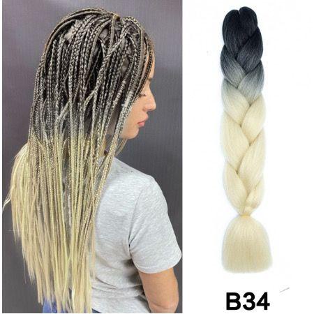 Terlaris Rambut Kepang Sintetis Model Afrika / Rambut Sambung Papua Kepang Extension jumbo Ukuran 24