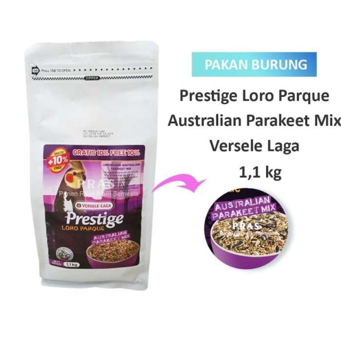 AUSTRALIAN PARAKEET MIX 1,1 Kg PRESTIGE Makanan Falk Parkit Australia