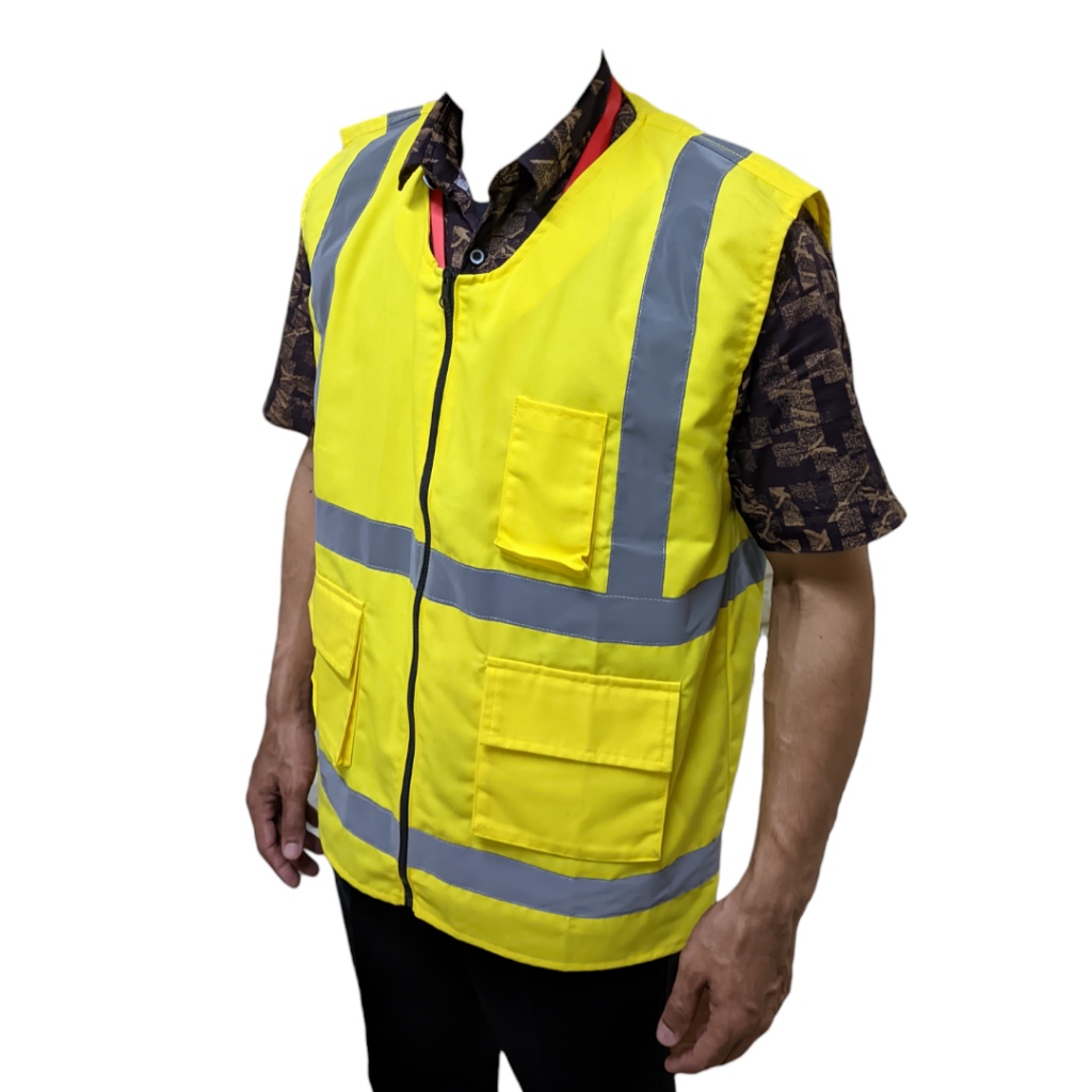 BIG PROMO Rompi Safety Drill / Rompi Proyek Kain Drill / Rompi Proyek American Drill Kingrins