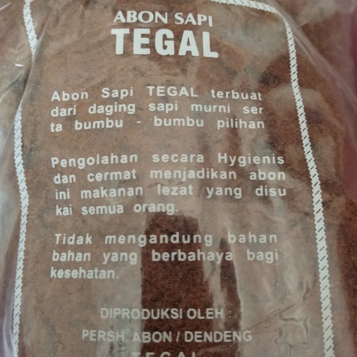 

Wdo - Abon Sapi Cap Tegal - 250Gr Halal Enak Kualitas Super