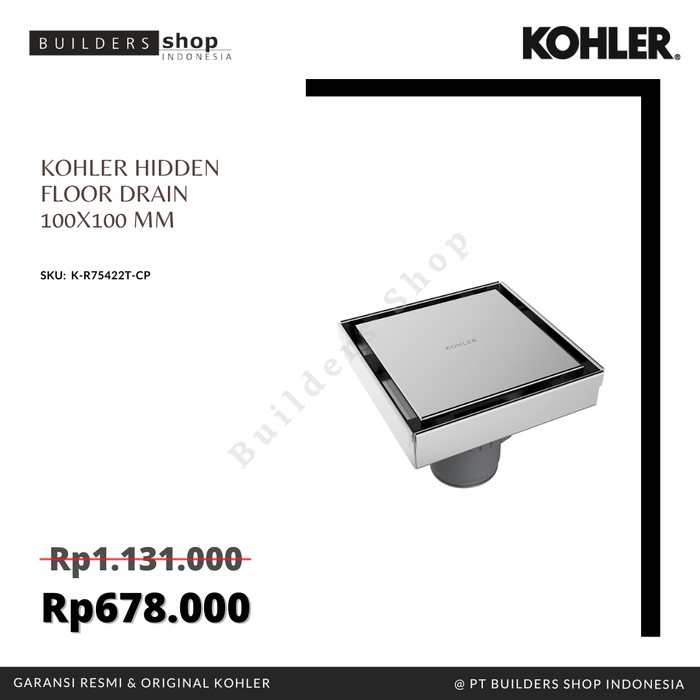 KOHLER - Hidden Floor Drain K-R75422T-CP