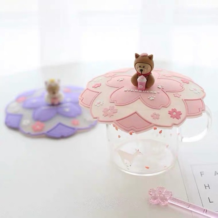 Tutup gelas mug lid cover silikon tahan panas Starbucks