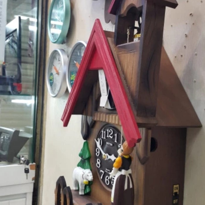 Svetlana Jam Dinding Cuckoo Clock Rhythm 4Mj417-R06 Jam Kukuk Rhythm Ori Japan