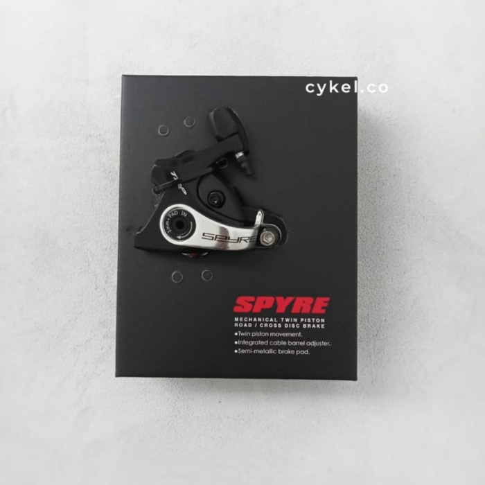 Trp Spyre Mechanical Disc Brake Caliper Flat Mount Black Road Cross
