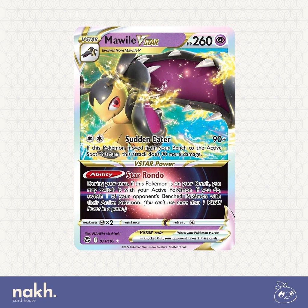 Kartu Pokemon TCG Inggris EN Mawile VSTAR 071/195 - SWSH12: Silver Tempest (SWSH12)