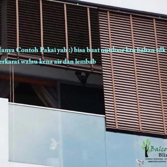 TIRAI GULUNG KRIS PVC VENETIAN BLIND 220x120