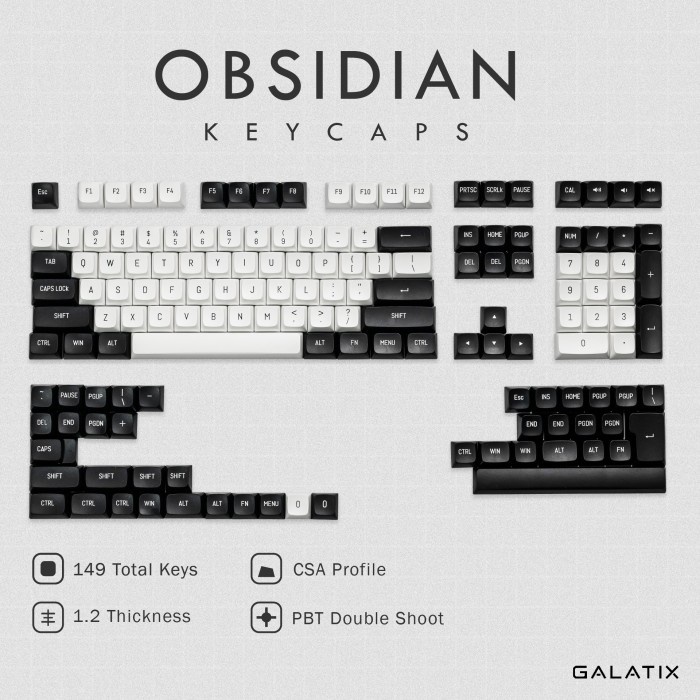 KEYCAPS CSA PROFILE DOUBLE SHOOT
