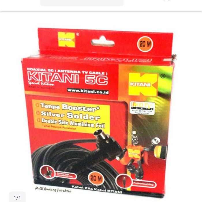 kabel antena tv RG 6 kitani 20m