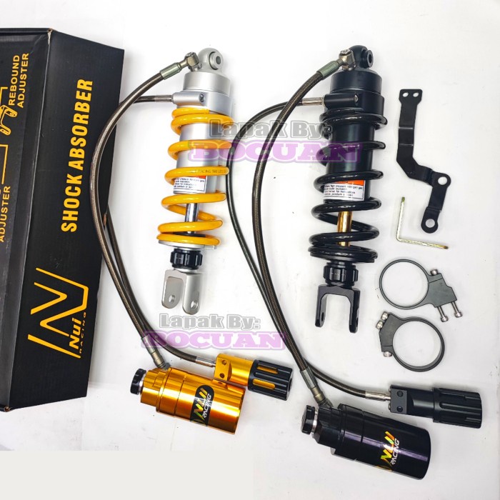 monoshock nui racing 3 click tabung pisah cbr 150 triple klik rebound cb150r cbr150r old new shock