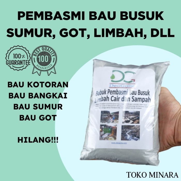 Penghilang Bau Sumur, Bau Got, Bau Bangkai, Bau Kotoran, Bau Urine Pipis - Deogone