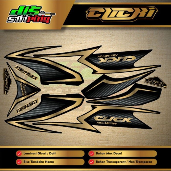 Striping Vario 125 old 2012 black gold variasi