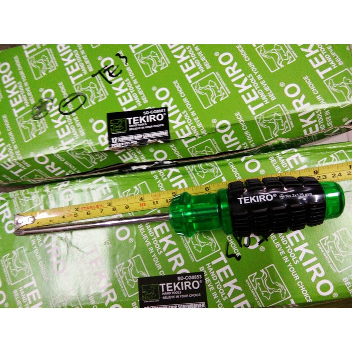 OBENG BAGUS KARET TEKIRO ( + ) 5" INCH MAGNET -+-