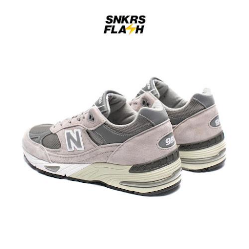 NEW BALANCE 991 Mi Usa Grey White Sepatu Sneakers Pria - M991GL - Size 44