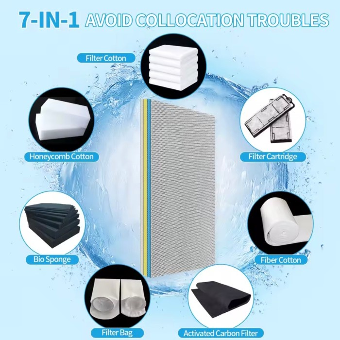 15D Honey Comb Sponge Filter Aquarium Filter Kolam Media Filter