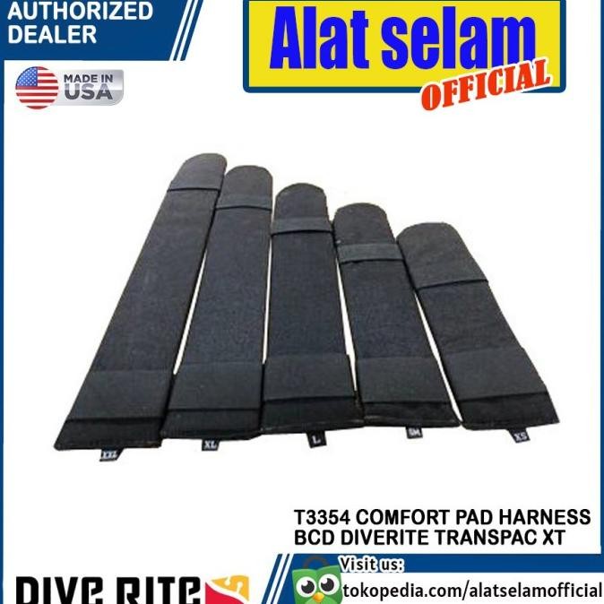 T3354 COMFORT PAD DIVERITE HARNESS BCD DIVE RITE TRANSPAC XT DIVING