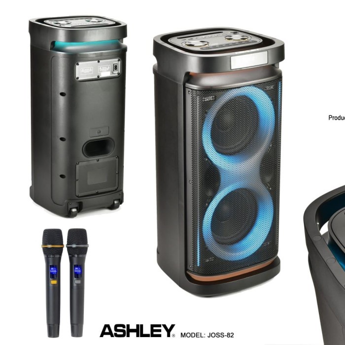 NEW ARIVAL SPEAKER PARTYBOX ASHLEY JOSS-82/ SPEAKER PORTABLE ASHLEY JOSS82 ORIGINAL 8 INCH