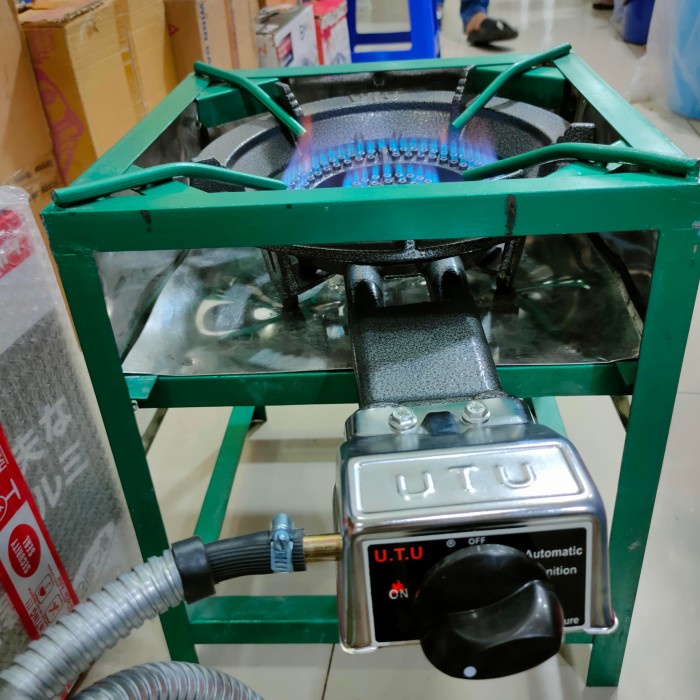Kompor Gas 1 Tungku 1 Set Lengkap/Kompor Gas Besar Api Seribu