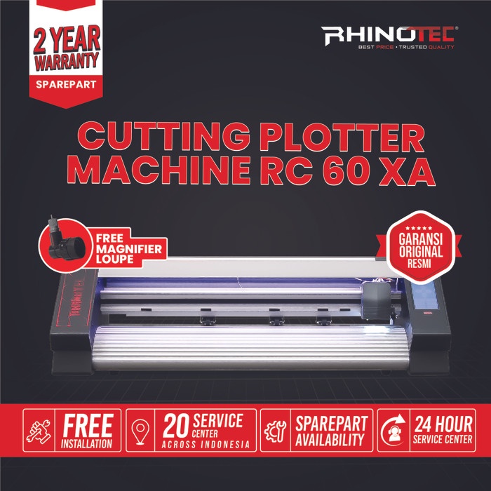 

RHINOTEC RCXA - 60 Mesin Cutting Sticker Polyflex Rhino