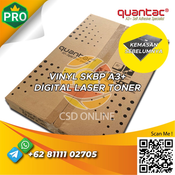 

QUANTAC SKBP Stiker Vinyl A3+ Digital Print Laser Doff Matte - Pack