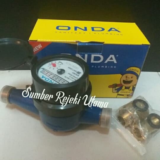 Unik Water Meter Onda 1/2" Inch Flow Meter / Water Meter Brass Onda.
