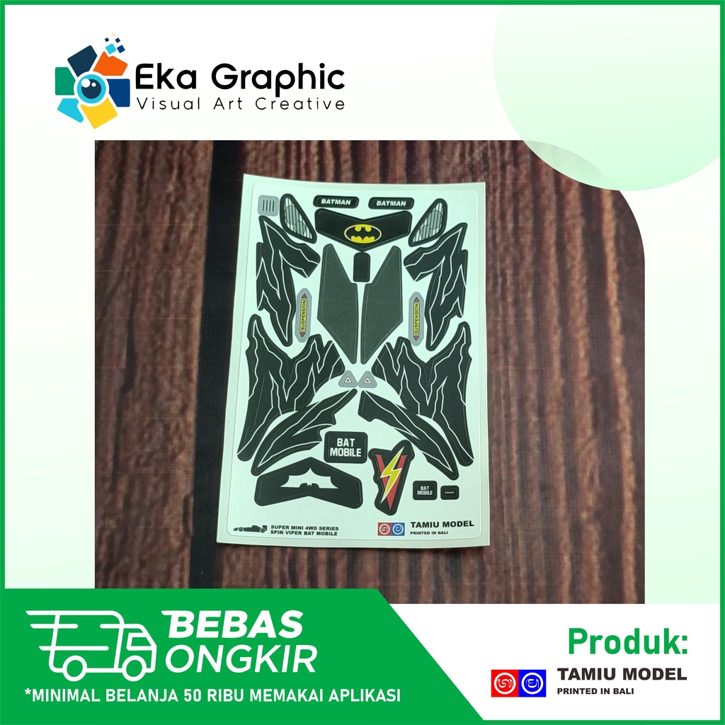 Decal Sticker Spin Viper Batman