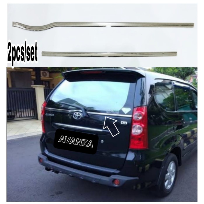 Ready LIS KACA BELAKANG AVANZA XENIA 2005-2011 CHROME