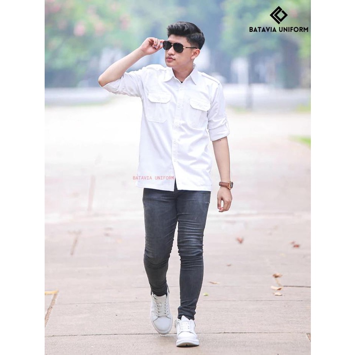 TERPERCAYA Kemeja PDL Lengan Panjang by Batavia Uniform - Kemeja Kerja Lapangan Tactical Lengan