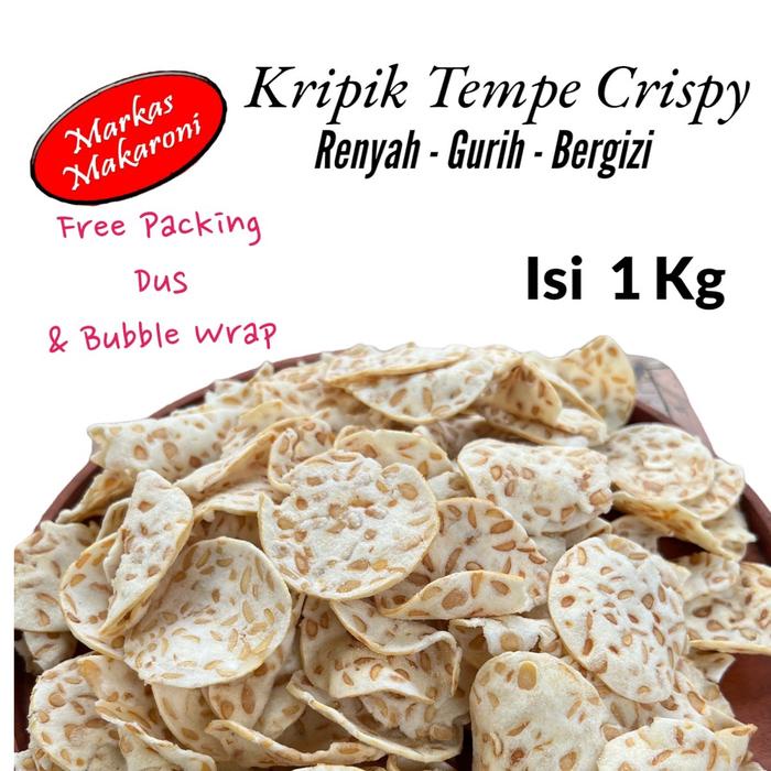 

Wof Kripik Tempe Sagu Crispy 1Kg Keripik