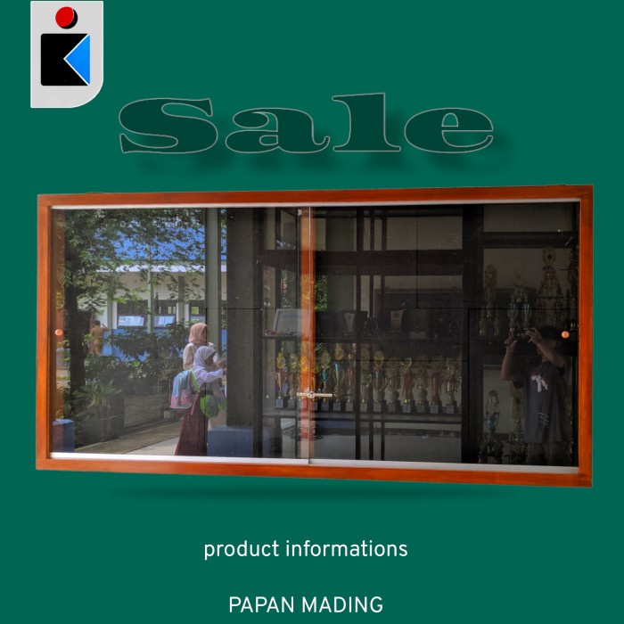 

papan Mading gantung list frame Wood UK 100x200