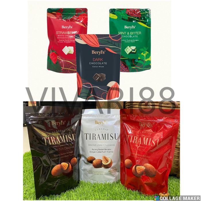 

terbaru !!! coklat beryls almond tiramisu 300gr ready