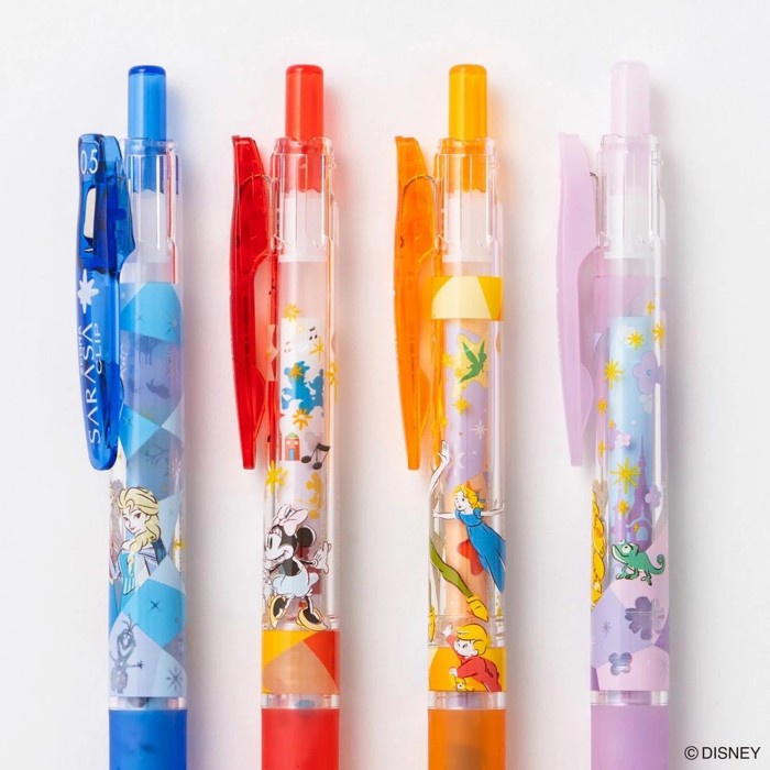 

Zebra Sarasa Disney Fantasy Peter Pan Frozen Tangled Mickey Gel Ink Pen 0.5mm Pulpen Limited Edition