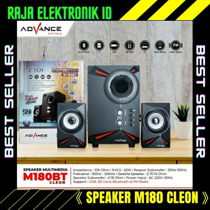 SPEAKER ADVANCE M180BT CLEON // SPEAKER AKTIF BLUETOOTH 2 IN 1