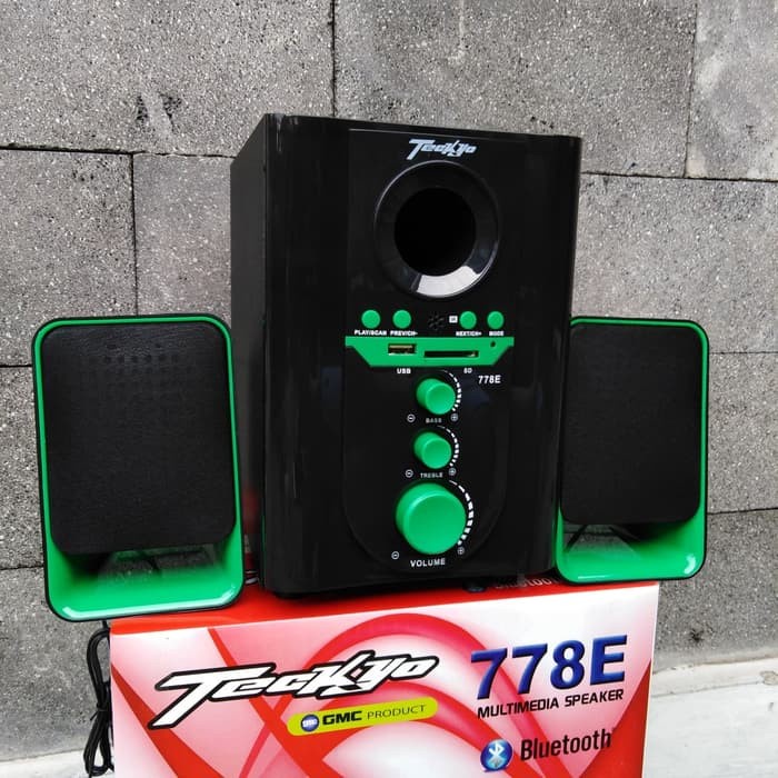 Speaker Aktif GMC Teckyo 778E Bluetooth Subwoofer Bass Garansi Resmi