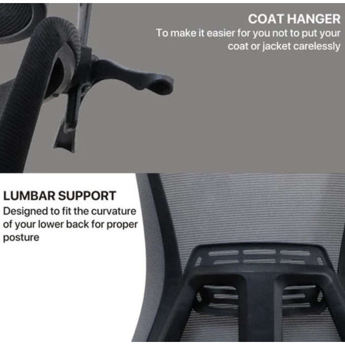 FANTECH OCA258 OCA-258 OFFICE CHAIR KURSI KANTOR ERGONOMIS