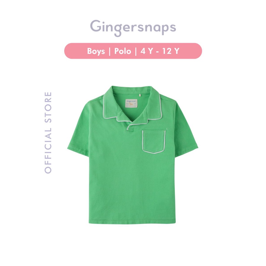 Gingersnaps Amalfi Crush Polo Green - Kaos Polo Anak Laki (Hijau)
