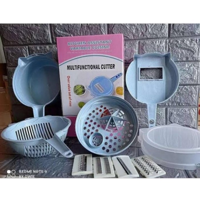 SIAP KIRIM SHENAR,PEMOTONG KENTANG SERBAGUNA+MANGKUK/ALAT PEMOTONG SAYUR 12 IN 1 KODE 7